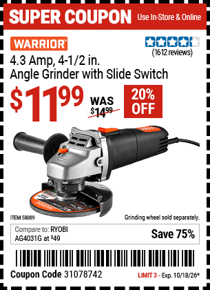 Harbor Freight Coupons, HF Coupons, 20% off - 