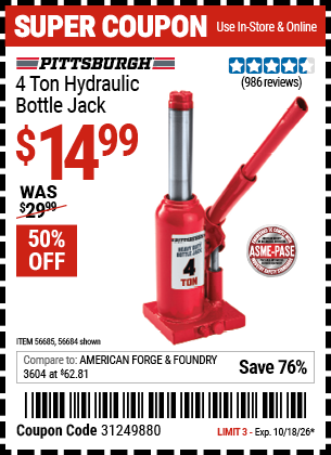 Harbor Freight Coupons, HF Coupons, 20% off - 