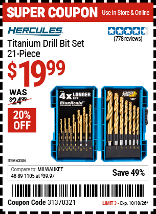 Harbor Freight Coupons, HF Coupons, 20% off - 