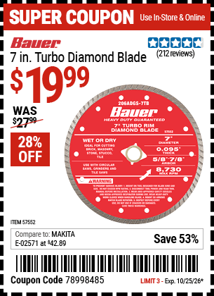 Harbor Freight Coupons, HF Coupons, 20% off - 57552