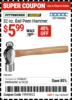 Harbor Freight Coupons, HF Coupons, 20% off - 69012