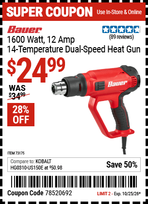 Harbor Freight Coupons, HF Coupons, 20% off - 73175