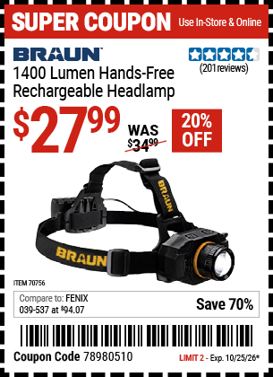 Harbor Freight Coupons, HF Coupons, 20% off - 70756