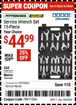 Harbor Freight Coupons, HF Coupons, 20% off - 93668
