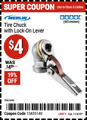 Harbor Freight Coupons, HF Coupons, 20% off - 56989