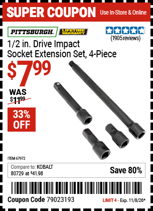 Harbor Freight Coupons, HF Coupons, 20% off - 
