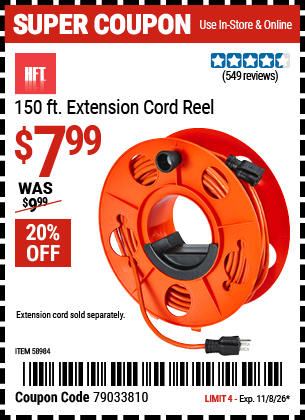 Harbor Freight Coupons, HF Coupons, 20% off - 