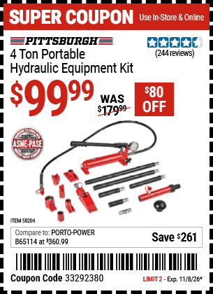 Harbor Freight Coupons, HF Coupons, 20% off - 