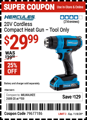 Harbor Freight Coupons, HF Coupons, 20% off - 