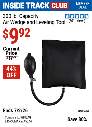 Harbor Freight Coupons, HF Coupons, 20% off - 300 lb.  Air Wedge and Leveling Tool
