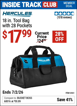 Harbor Freight Coupons, HF Coupons, 20% off - Hercules 18