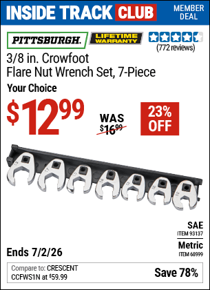 Harbor Freight Coupons, HF Coupons, 20% off - 7 Piece, 3/8