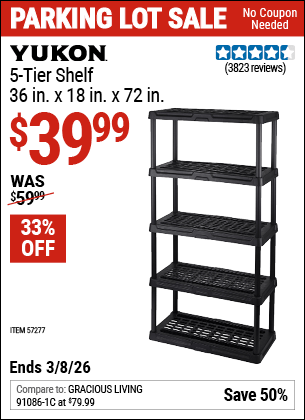 Harbor Freight Coupons, HF Coupons, 20% off - 5 Tier Storage Rack