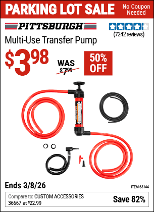 Harbor Freight Coupons, HF Coupons, 20% off - Multi-use Transfer Pump