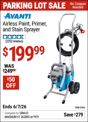 Harbor Freight Coupons, HF Coupons, 20% off - Airless Paint, Primer & Stain Sprayer