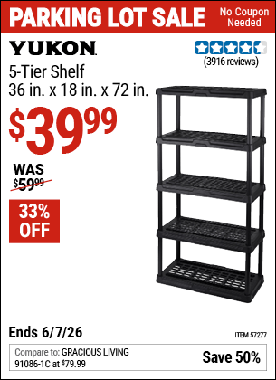 Harbor Freight Coupons, HF Coupons, 20% off - 5 Tier Storage Rack
