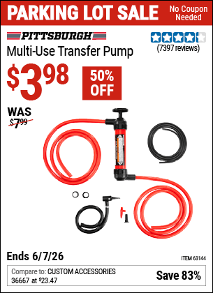 Harbor Freight Coupons, HF Coupons, 20% off - Multi-use Transfer Pump