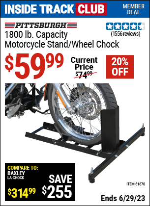 Harbor Freight Tools Coupons, Harbor Freight Coupon, HF Coupons-Motorcycle Stand/wheel Chock
