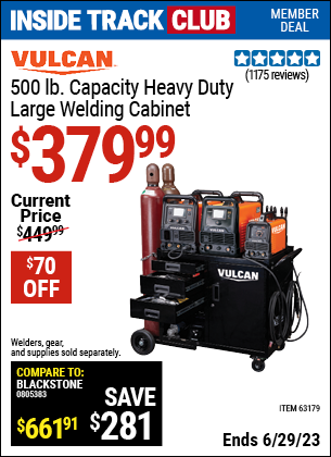 Harbor Freight Tools Coupons, Harbor Freight Coupon, HF Coupons-Vulcan Commercial Quality Heavy Duty Welding Cabinet