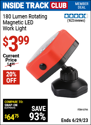 Harbor Freight Tools Coupons, Harbor Freight Coupon, HF Coupons-Rotating Magnetic Led Work Light