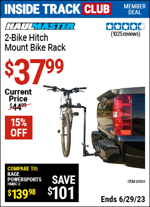Harbor Freight Tools Coupons, Harbor Freight Coupon, HF Coupons-Two Bike Hitch Mount Bike Rack