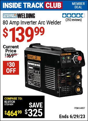 Harbor Freight Tools Coupons, Harbor Freight Coupon, HF Coupons-80 Amp Inverter Arc Welder