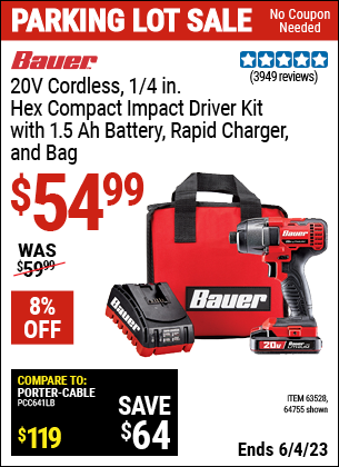 Harbor Freight Tools Coupons, Harbor Freight Coupon, HF Coupons-20 Volt Lithium Cordless 1/4