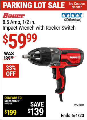 Harbor Freight Tools Coupons, Harbor Freight Coupon, HF Coupons-Bauer 1/2