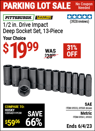 Harbor Freight Tools Coupons, Harbor Freight Coupon, HF Coupons-13 Piece, 1/2