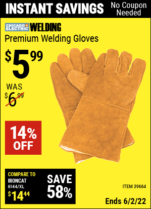 Harbor Freight Tools Coupons, Harbor Freight Coupon, HF Coupons-Premium Welding Gloves