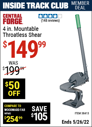 Harbor Freight Tools Coupons, Harbor Freight Coupon, HF Coupons-Throatless Shears