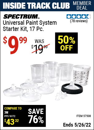 Harbor Freight Tools Coupons, Harbor Freight Coupon, HF Coupons-Universal Paint System Starter Kit, 17 Pc.