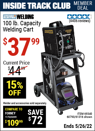 Harbor Freight Tools Coupons, Harbor Freight Coupon, HF Coupons-Mig-flux Welding Cart