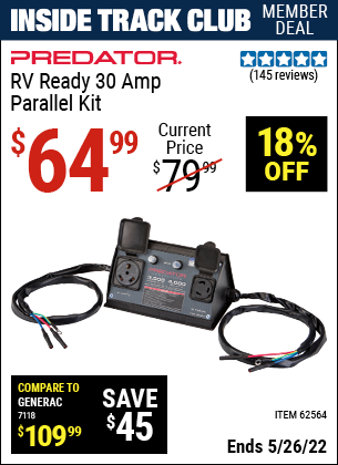 Harbor Freight Tools Coupons, Harbor Freight Coupon, HF Coupons-2000 Watt Rv Ready Parallel Inverter Generator Kit
