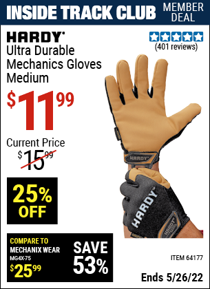 Harbor Freight Tools Coupons, Harbor Freight Coupon, HF Coupons-Ultra Durable Mechanic's Gloves