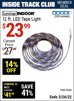 Harbor Freight Tools Coupons, Harbor Freight Coupon, HF Coupons-12 Ft., 16 Color Led Tape Light