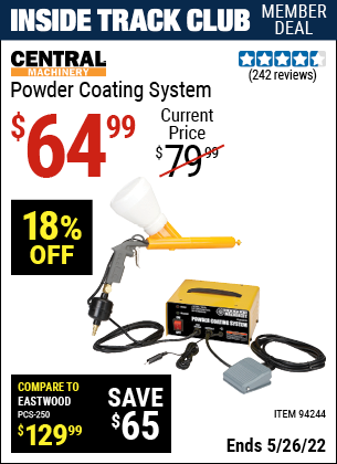 Harbor Freight Tools Coupons, Harbor Freight Coupon, HF Coupons-Powder Coating System