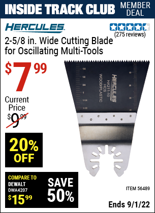 Harbor Freight Tools Coupons, Harbor Freight Coupon, HF Coupons-2-5/8 in. Wide Cutting Blade