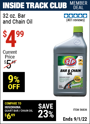 Harbor Freight Tools Coupons, Harbor Freight Coupon, HF Coupons-32 Oz. Bar & Chain Oil