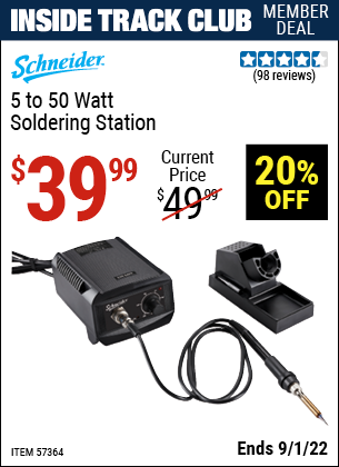 Harbor Freight Tools Coupons, Harbor Freight Coupon, HF Coupons-5 to 50 Watt Soldering Station