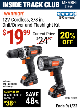 Harbor Freight Tools Coupons, Harbor Freight Coupon, HF Coupons-12v Lithium-Ion 3/8 in.  Cordless Drill/Driver and Flashlight Kit