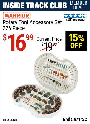Harbor Freight Tools Coupons, Harbor Freight Coupon, HF Coupons-276 Pc. Rotary Tool Accessory Set