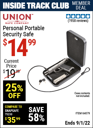 Harbor Freight Tools Coupons, Harbor Freight Coupon, HF Coupons-Personal Portable Security Safe