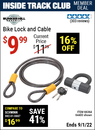 Harbor Freight Tools Coupons, Harbor Freight Coupon, HF Coupons-ike Lock and Cable