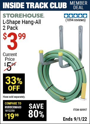 Harbor Freight Tools Coupons, Harbor Freight Coupon, HF Coupons-2 Piece L-shape Hang-all