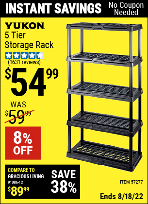 Harbor Freight Tools Coupons, Harbor Freight Coupon, HF Coupons-5 Tier Storage Rack