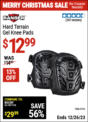 Harbor Freight Coupons, HF Coupons, 20% off - Hard Terrain Gel Knee Pads