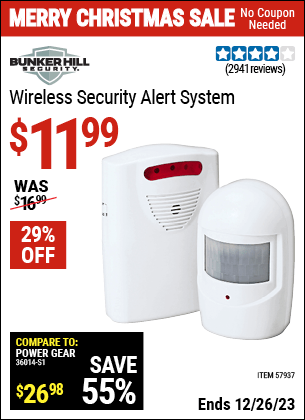 Harbor Freight Coupons, HF Coupons, 20% off - Wireless Security Alert System