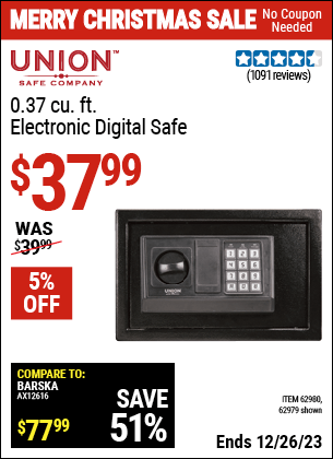 Harbor Freight Coupons, HF Coupons, 20% off - 0.37 Cu.ft. Electronic Safe