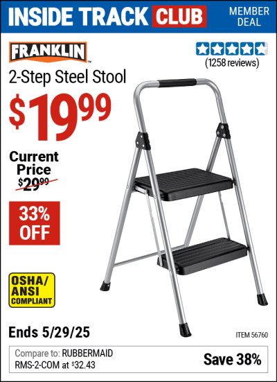 Harbor Freight Coupons, HF Coupons, 20% off - FRANKLIN Two-Step Stool